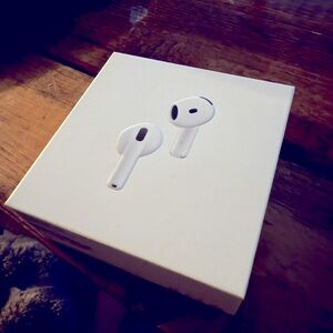 Unopened, NEW AirPods 4 w/ active noise cancellation.